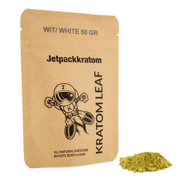 Jetpackkratom Kratom White – bílý prášek