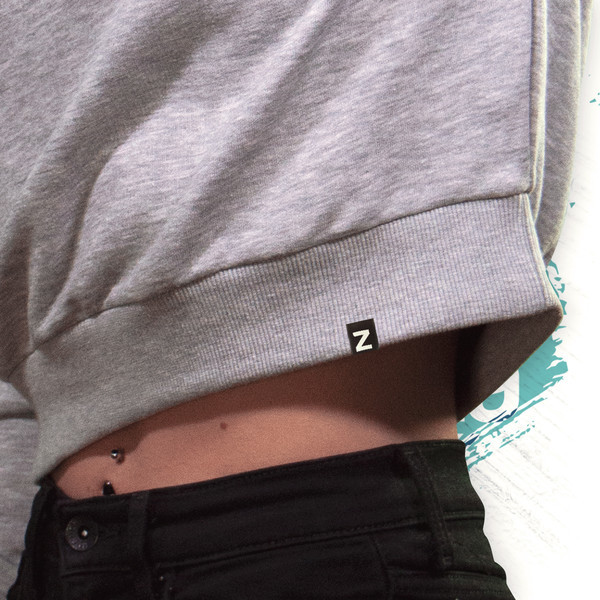 Zamnesia crop top mikina | Dámská