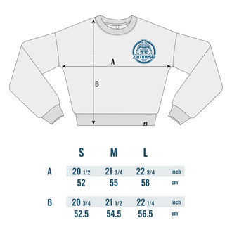 Zamnesia crop top mikina | Dámská