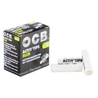 OCB Activ'Tips Slim – filtry s aktivním uhlím