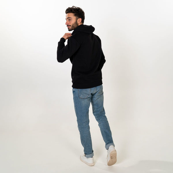 Vyšívaná mikina s kapucí Zamnesia | Černá