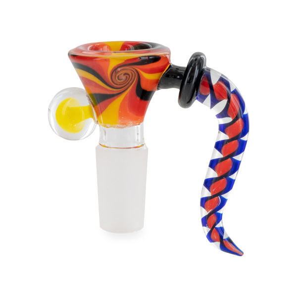 Skleněná miska Swirl (Black Leaf) 14.5