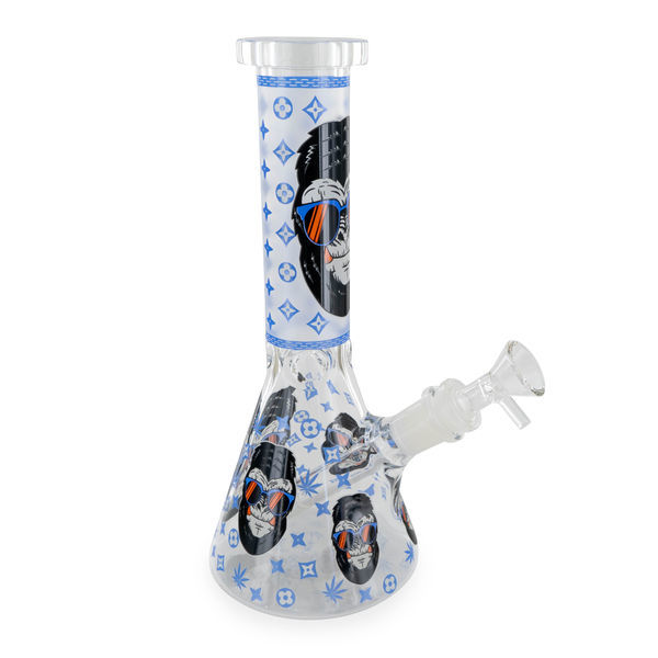 Svítící trojitě zesílený bong Gorilla do tmy