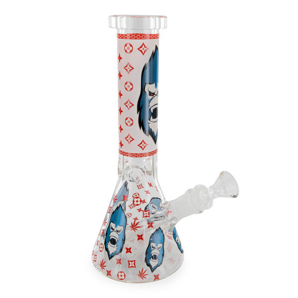 Svítící trojitě zesílený bong Gorilla do tmy