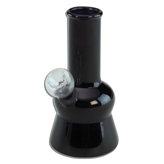 Mini průhledný skleněný bong
