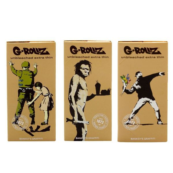 G-Rollz nebělené papírky + filtry a tácek na balení