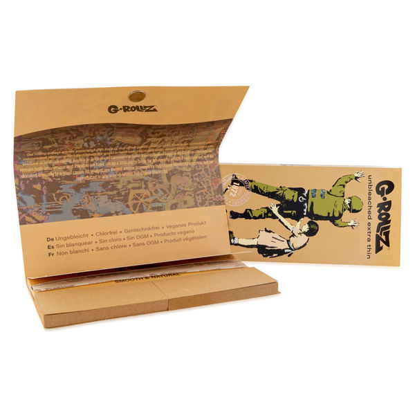 G-Rollz nebělené papírky + filtry a tácek na balení