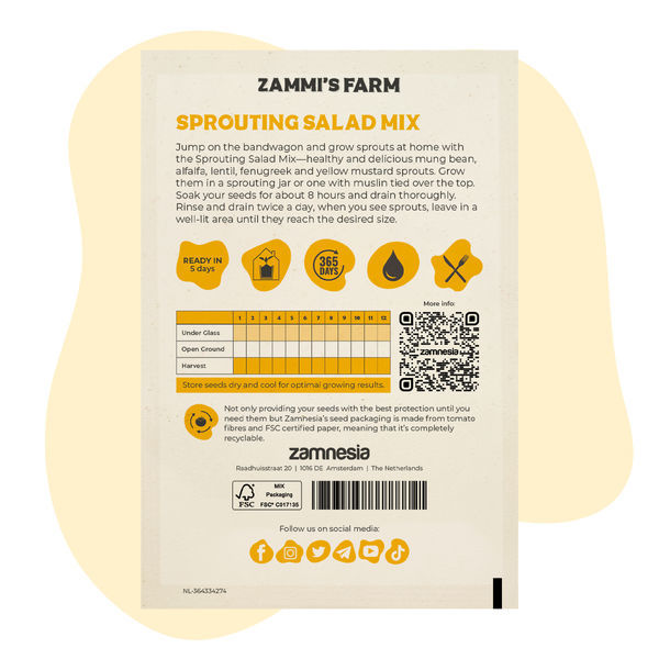 Směs semen na klíčení do salátů
