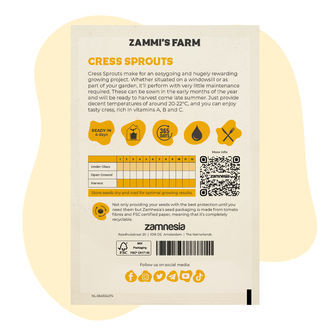 Semena klíčků řeřichy (Lepidium sativum)