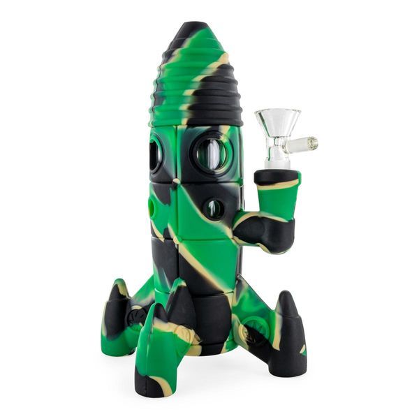 Silikonový raketový bong s LED osvětlením