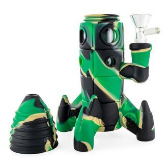 Silikonový raketový bong s LED osvětlením