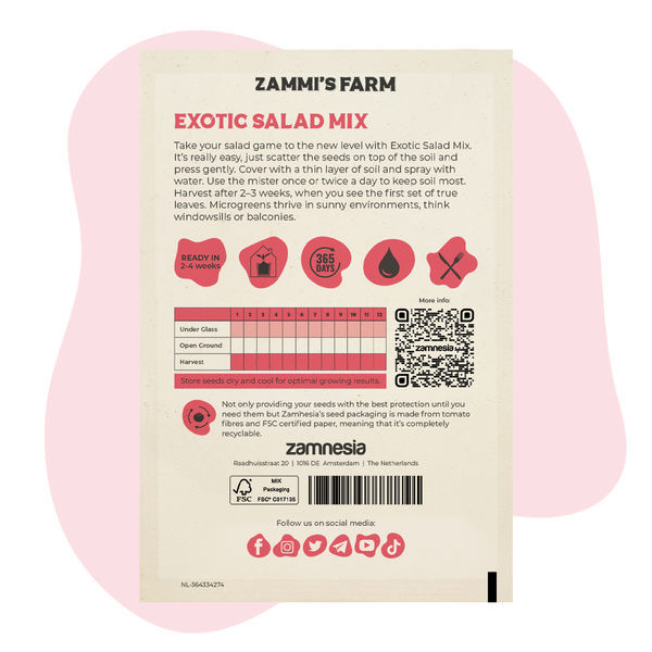 Microgreens Exotic Salad Mix - semena