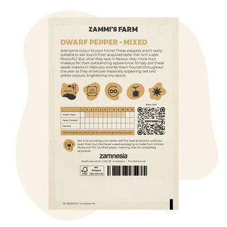 Trpasličí paprika „Mixed" (Capsicum annuum) – semena