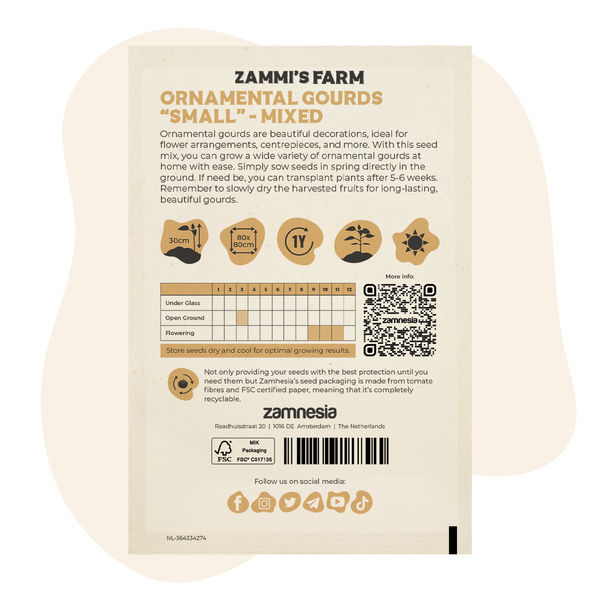 Směs semen drobných okrasných tykví