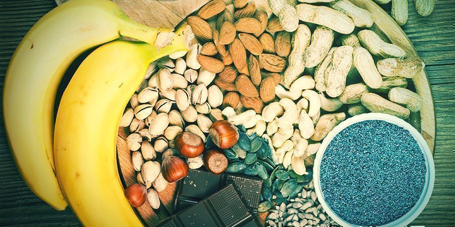 Zdroje potravin bohat&eacute; na hořč&iacute;k