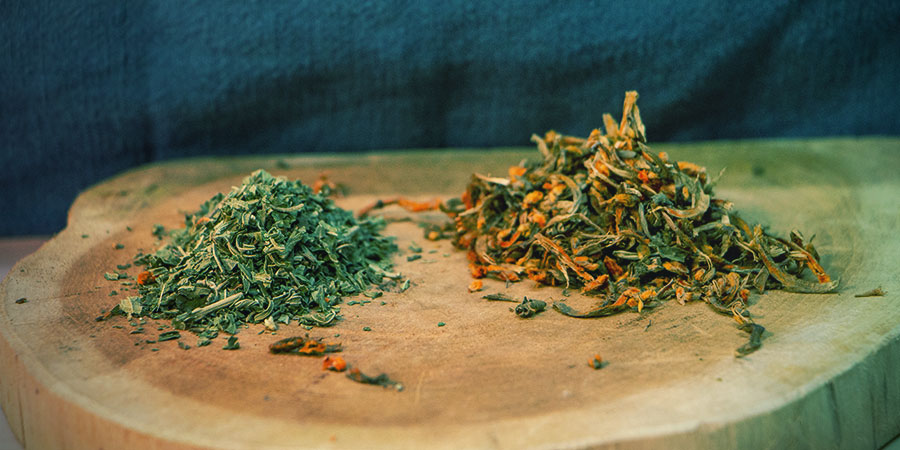 Wild dagga & klip dagga: srovn&aacute;n&iacute; &uacute;činků