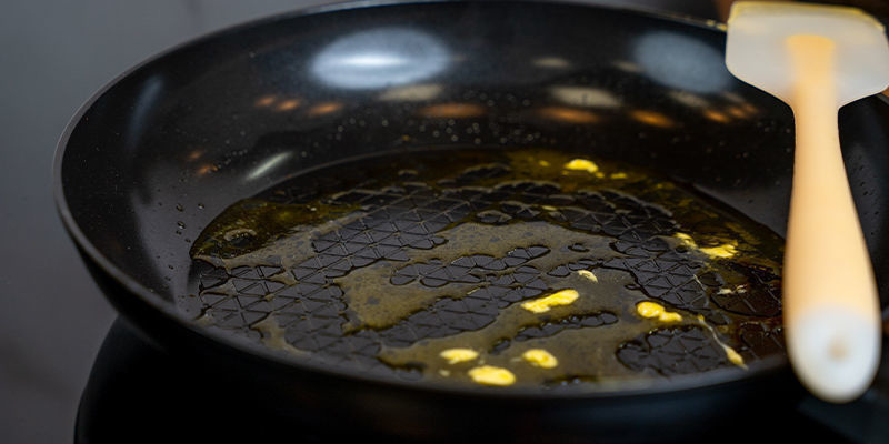 Melt 1&ndash;2 Tbsp Of Cannabutter In A Medium Non-Stick Pan Over Medium Heat.