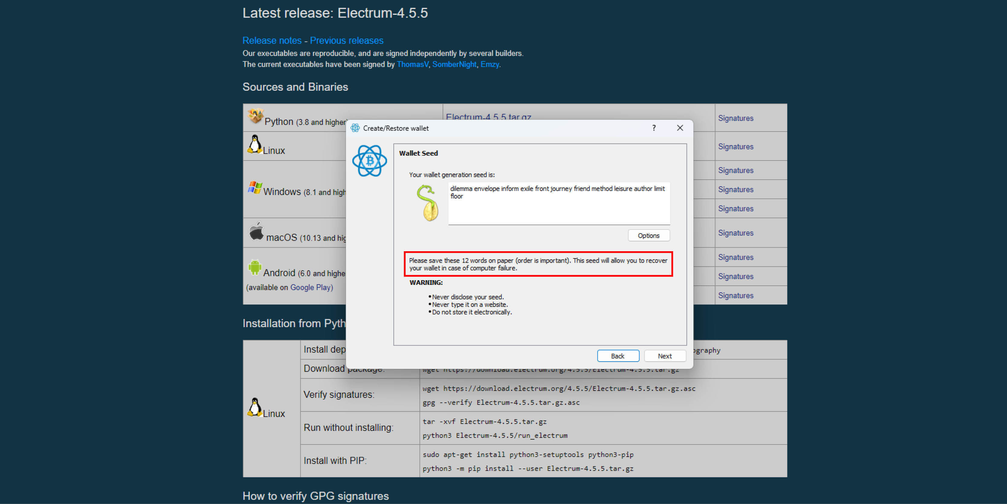 Pečlivě si poznamenejte svůj &bdquo;generation seed&ldquo;