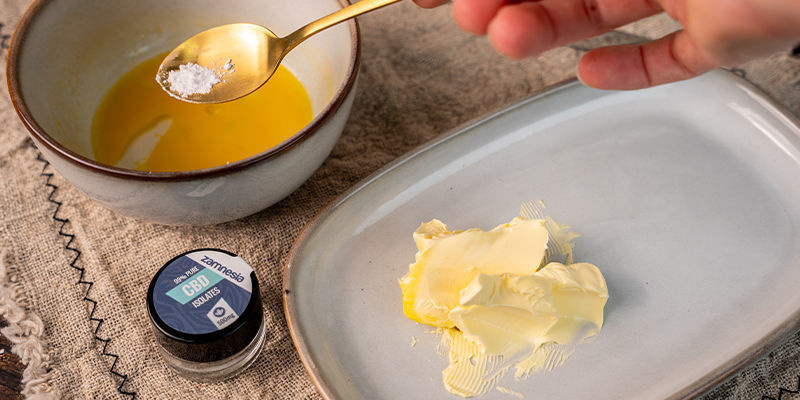 Př&iacute;prava jedl&yacute;ch produktů z CBD izol&aacute;tu