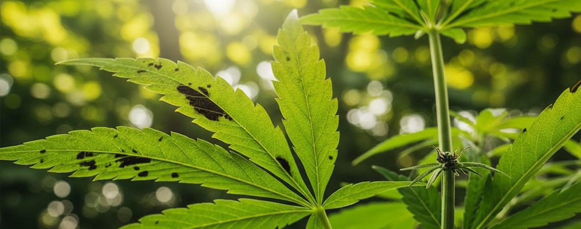 Čern&eacute; skvrny na listech konop&iacute;: Co znamenaj&iacute; a jak je odstranit