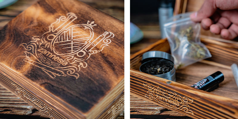 Dřevěná úložná krabička Zamnesia (Calumet)