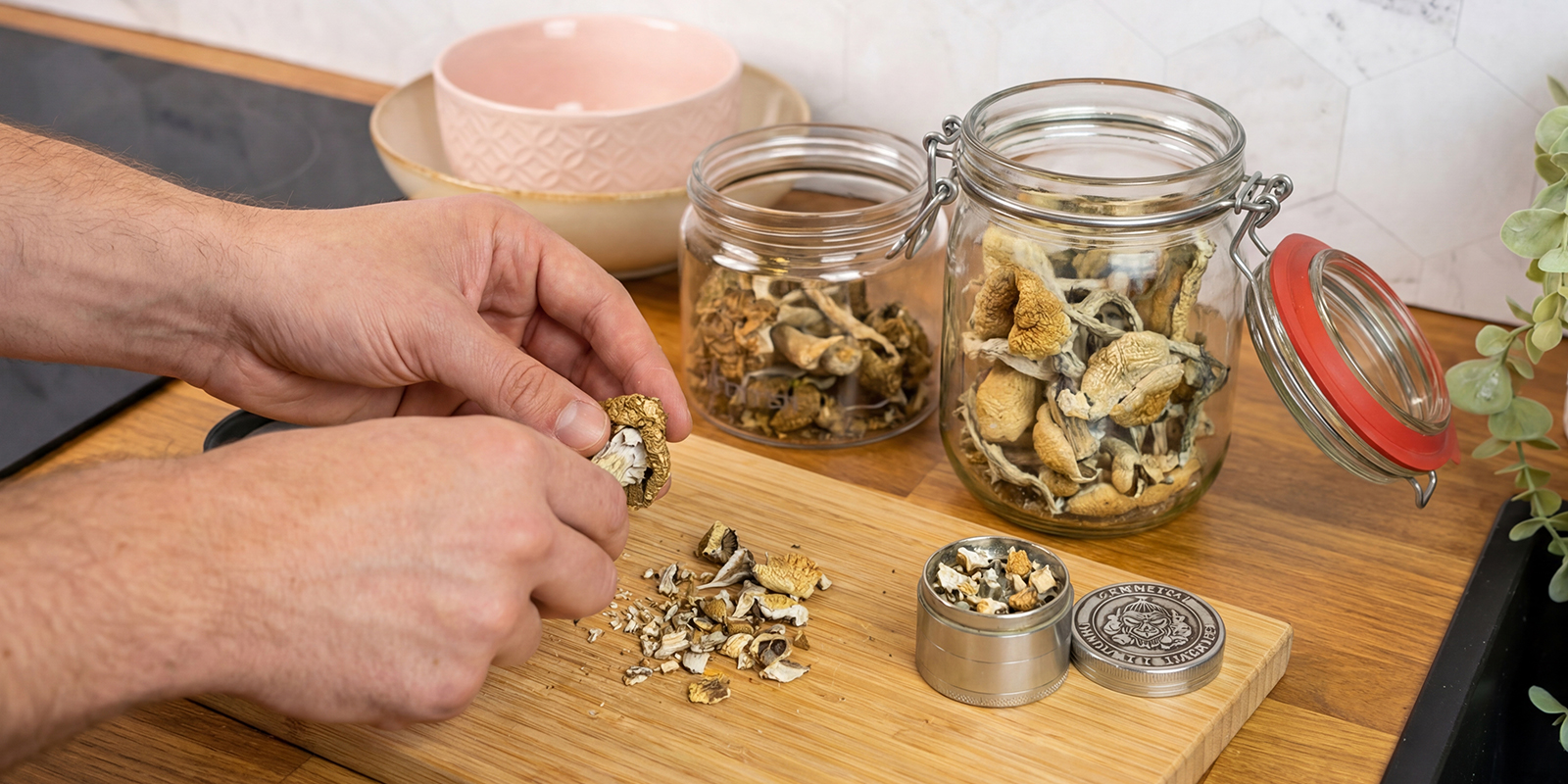 Prepare the mushrooms