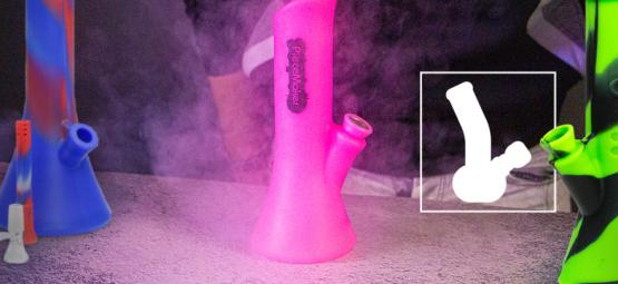 Je bezpečné používat bong, dýmku nebo nádobu na konopí ze silikonu?